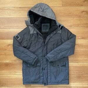 Oakley  Winter Jacket Mens Medium Gray Full Zip Removable Hood